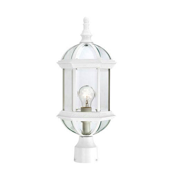 Webster White One-Light Outdoor Post Mount, image 1