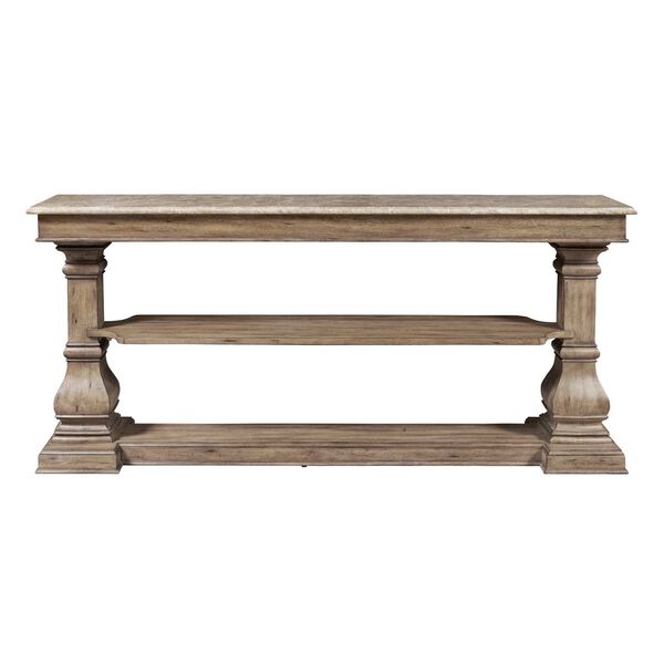 Garrison Cove Natural Hall Console with Stone-Top, image 2