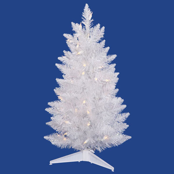 Sparkle White Spruce 5-Foot Christmas Tree w/150 Pure White Wide Angle LED Lights and 266 Tips, image 1