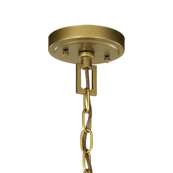 Morrigan Natural Brass Three-Light Pendant, image 2