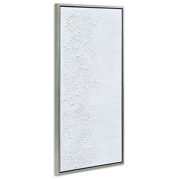 White Snow B Textured Framed Hand Painted Wall Art, image 4