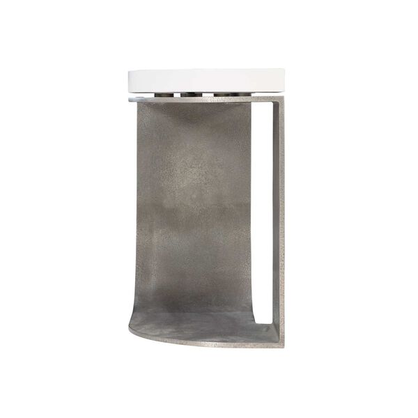 Catalina Graphite and White Plaster Side Table, image 5
