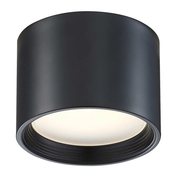 Reel Black White Seven-Inch LED Flush Mount, image 4