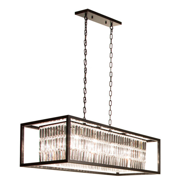Catana Oil Rubbed Bronze Eight-Light Linear Chandelier, image 2
