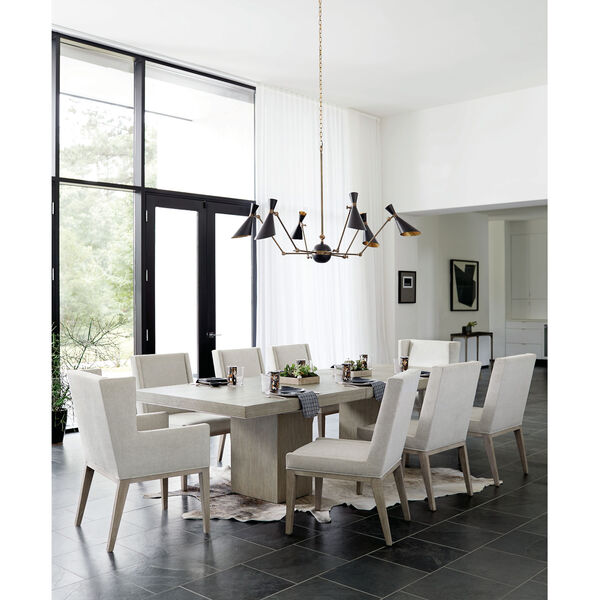 Linea Light Gray Dining Arm Chair, image 4