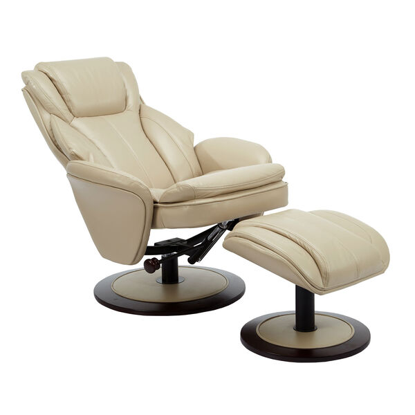 Relax-R Alpine Beige Breathable Air Leather Recliner, image 3