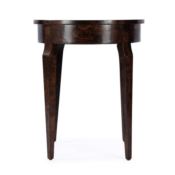Archer Dark Burl Side Table with Drawer, image 3