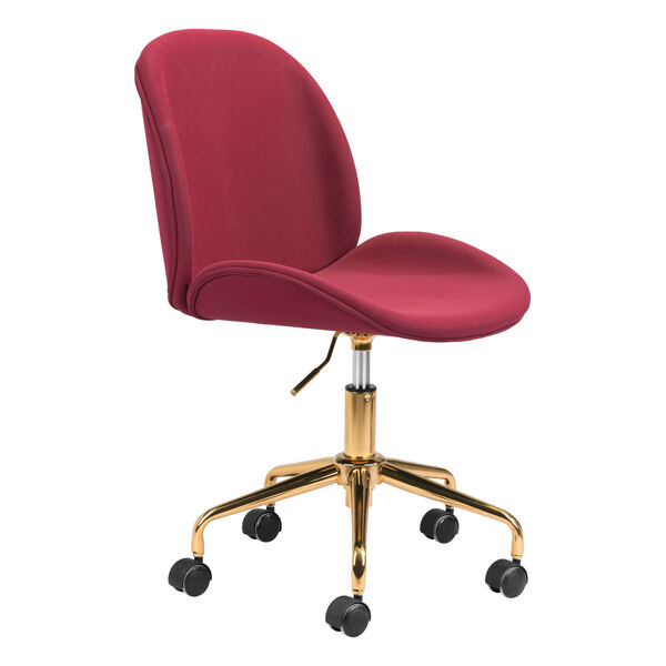 Miles Red and Gold Office Chair, image 1