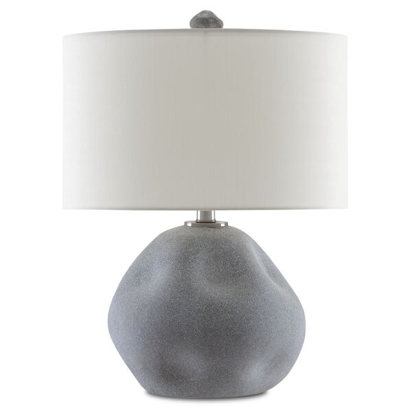 Riverrock Blue Stone and Antique Nickel One-Light Table Lamp, image 3