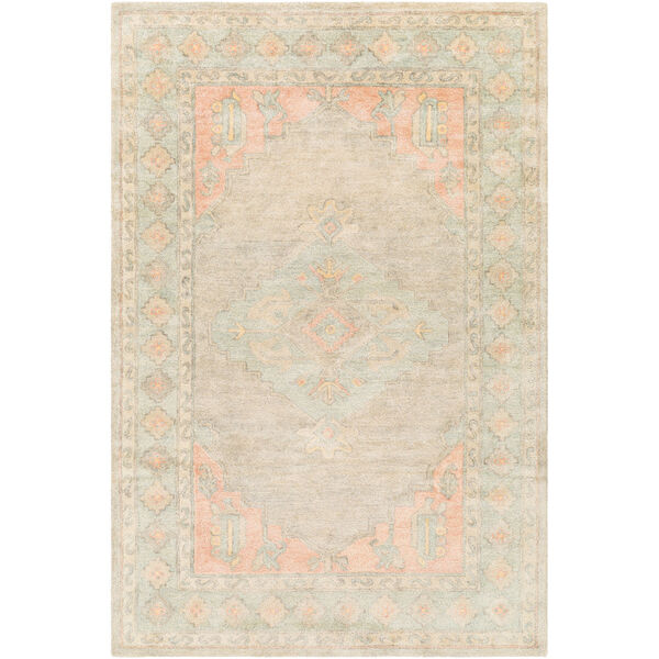 Malatya Dusty Coral and Beige Rectangular: 8 Ft. 10 In. x 12 Ft. Area Rug, image 1