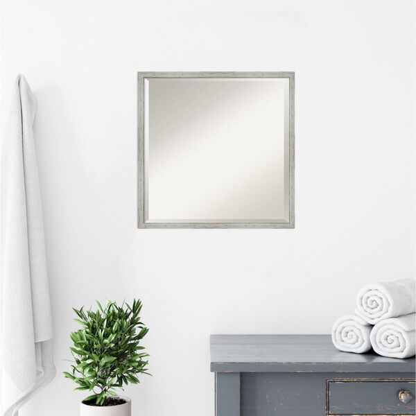 Shiplap White 21W X 21H-Inch Bathroom Vanity Wall Mirror, image 6