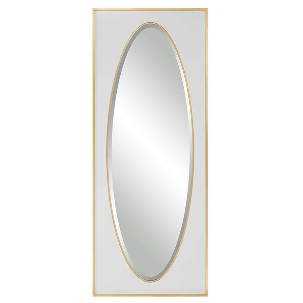 Danbury White and Gold 32 x 80-Inch Wall Mirror, image 2