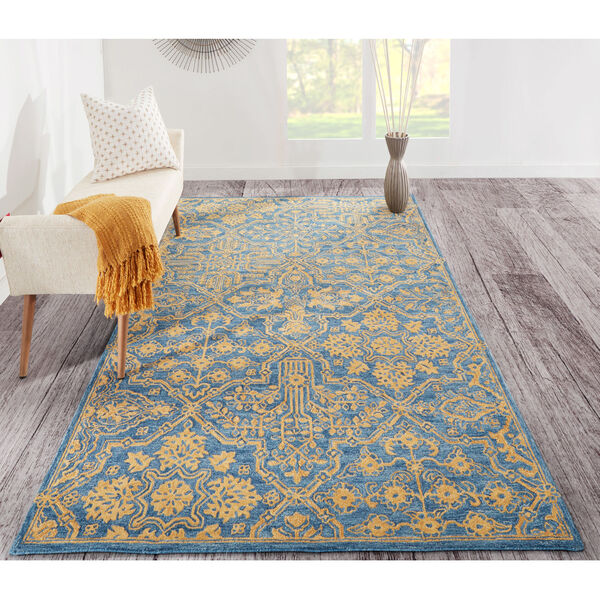 Cosette Blue Rectangular: 9 Ft. 6 In. x 13 Ft. 6 In. Rug, image 2