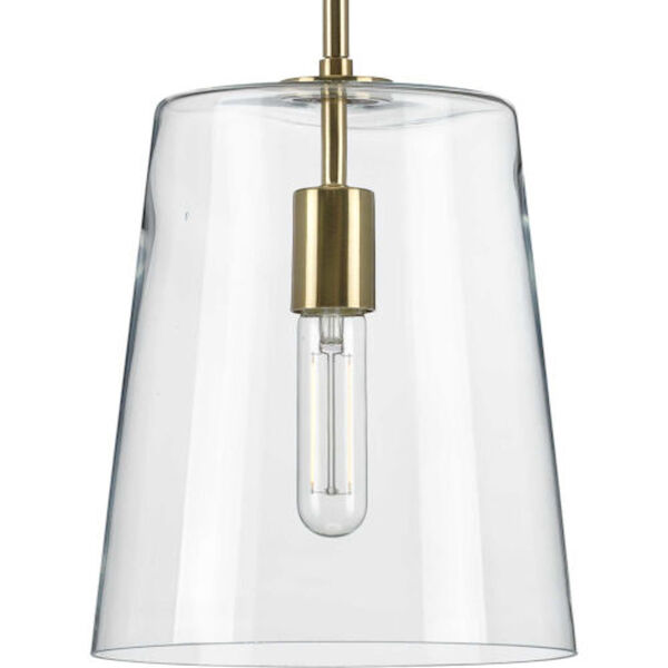 Ava Satin Brass One-Light Mini Pendant, image 2