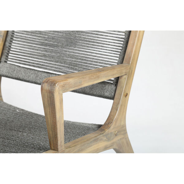 Explorer Oceans Lounge Chair in Eucalyptus Wood and Mixed Grey, image 5