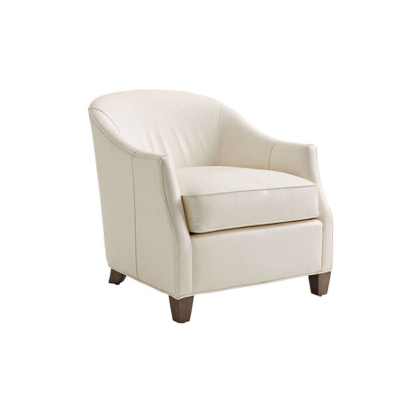 Ariana Ivory Escala Leather Chair, image 1