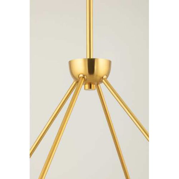 Oraibi Vintage Brass LED Chandelier, image 4