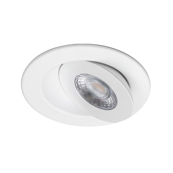 Lotos White Six-Inch LED Round Adjustable Recessed Light Kit, image 4
