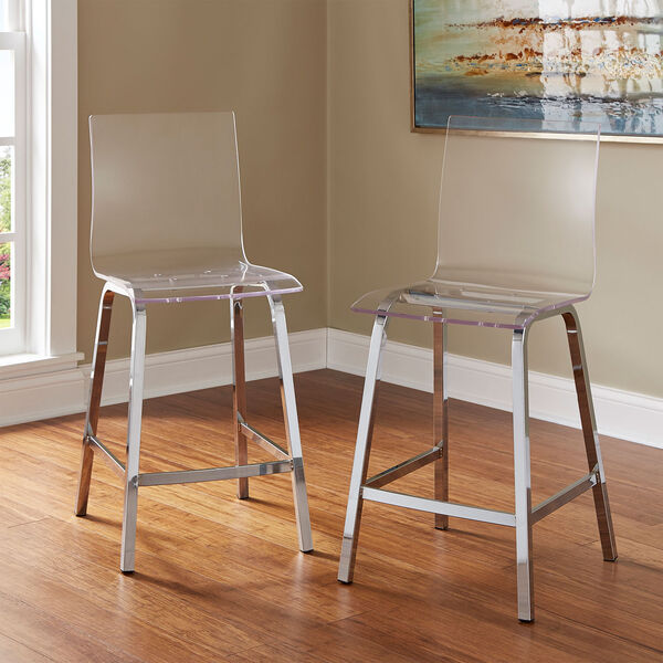 Seneca Acrylic Counter Chair, Set of 2, image 2