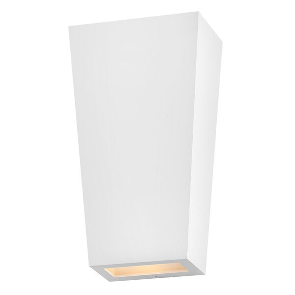 Cruz Textured White Two-Light Small LED Wall Mount, image 1