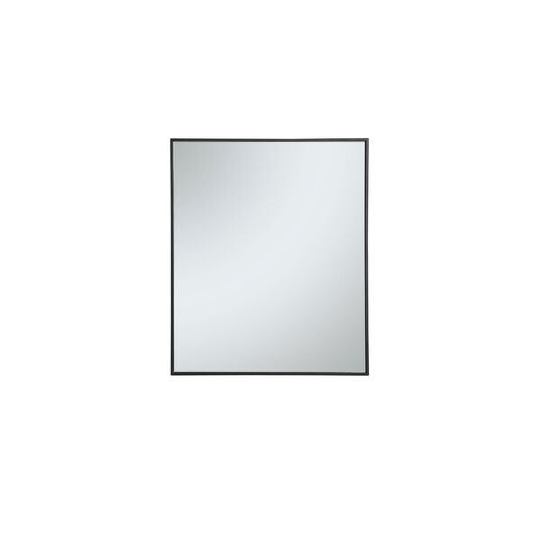 Eternity Black 30-Inch Rectangular Mirror, image 1