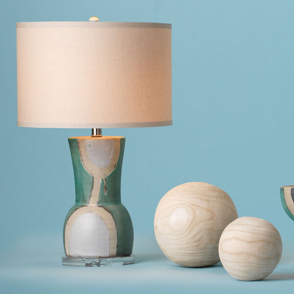 Estel Aqua White with Natural One-Light Table Lamp, image 2