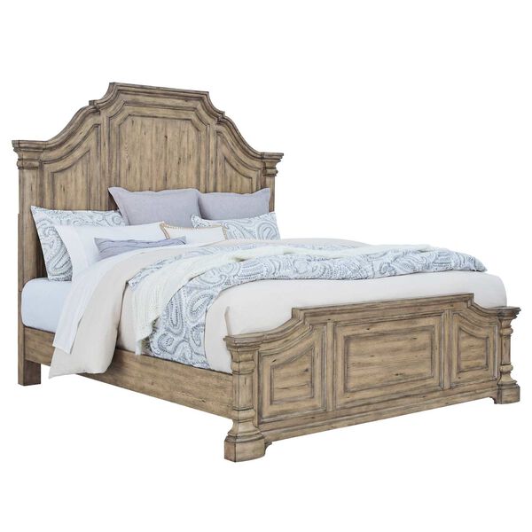 Garrison Cove Natural Panel Bed with Panel Footboard, image 6