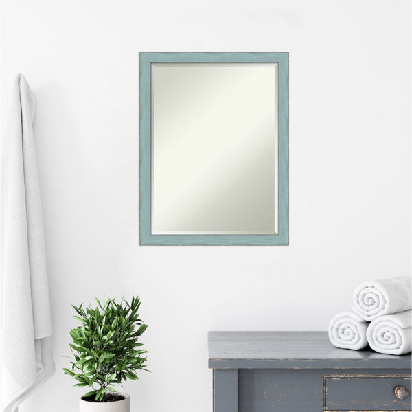 Sky Blue and Gray 20W X 26H-Inch Bathroom Vanity Wall Mirror, image 6