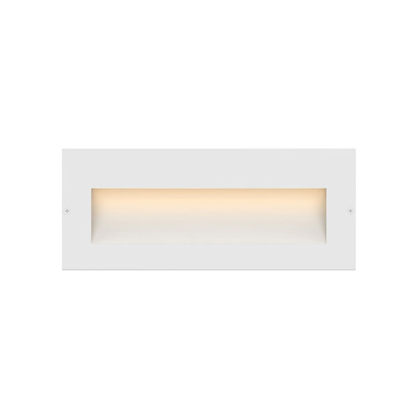 Taper Satin White LED Deck Light with Etched Glass, image 1
