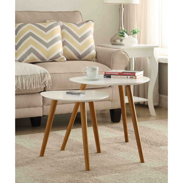 Oslo White Nesting End Tables, image 3