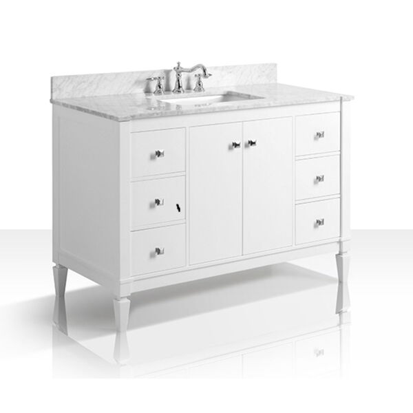 Kayleigh White 48-Inch Vanity Console, image 1