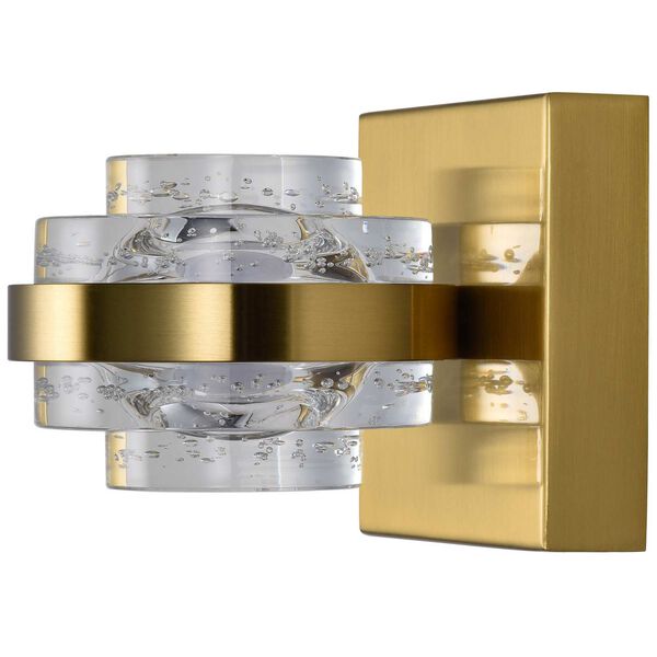 Milano Antique Brass Integrated LED Wall Sconce, image 2