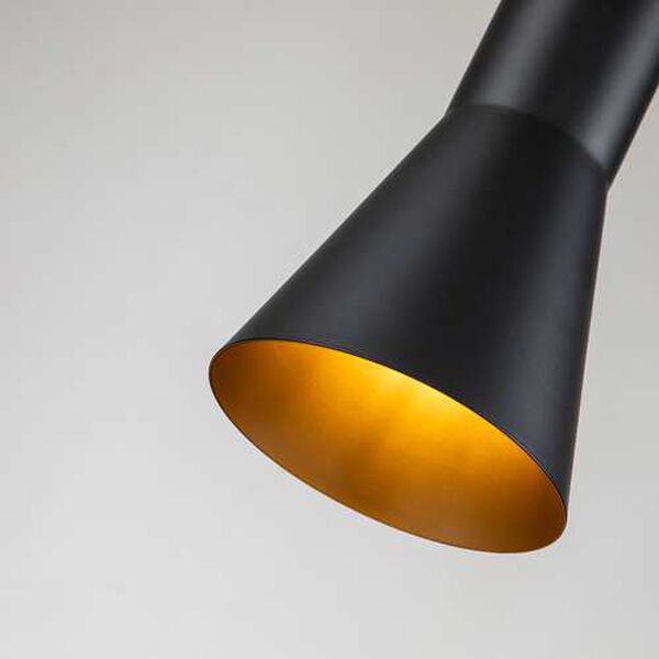 Etoile Matte Black Five-Inch One-Light Mini Pendant, image 3