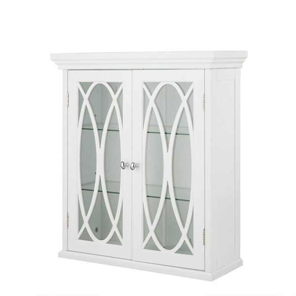 Florence 24-Inch White Two Doors Wall Cabinet, image 3