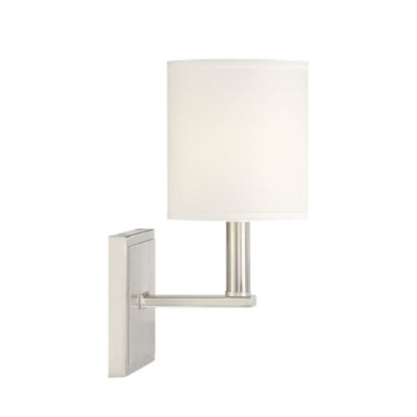 York Polished Nickel One-Light Wall Sconce, image 4