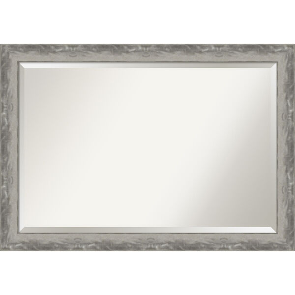 Waveline Silver 40W X 28H-Inch Bathroom Vanity Wall Mirror, image 1