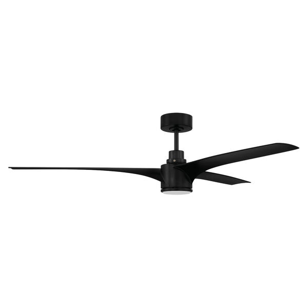 Phoebe Flat Black 60-Inch LED Ceiling Fan, image 1
