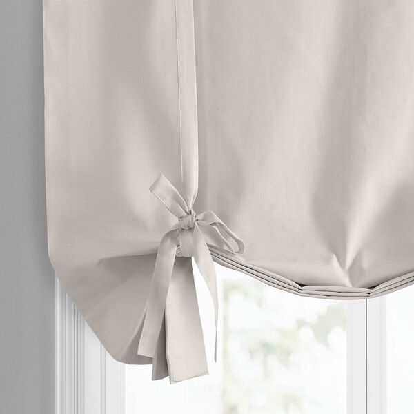 Supreme Beige Dune Textured Solid Cotton Tie-Up Window Shade Single Panel, image 4