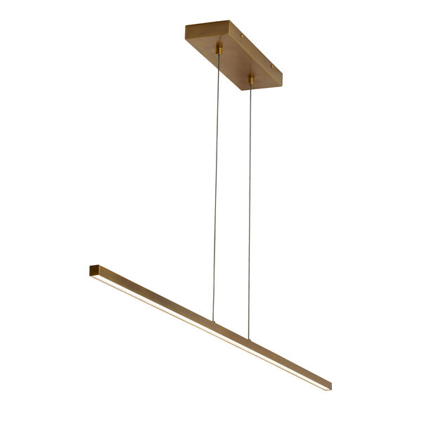 Essence Aged Brass 1-Inch LED Linear Pendant, image 1