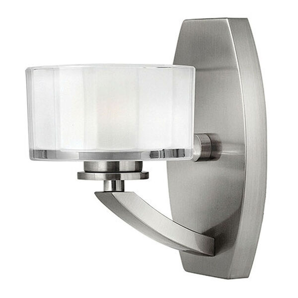 Meridian Brushed Nickel One-Light LED Bath Sconce, image 3