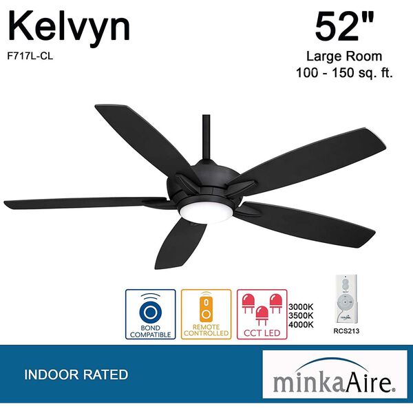 Kelvyn Coal 52-Inch LED Ceiling Fan, image 6