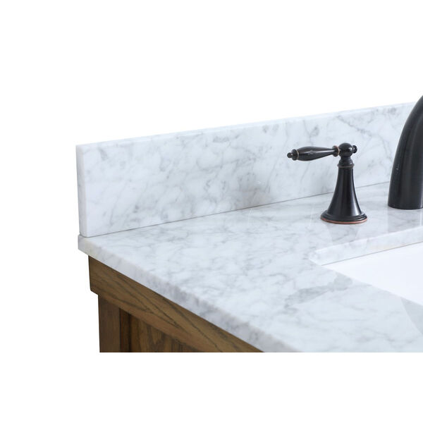 Clement Natural 30-Inch Single Bathroom Vanity with Backsplash, image 4