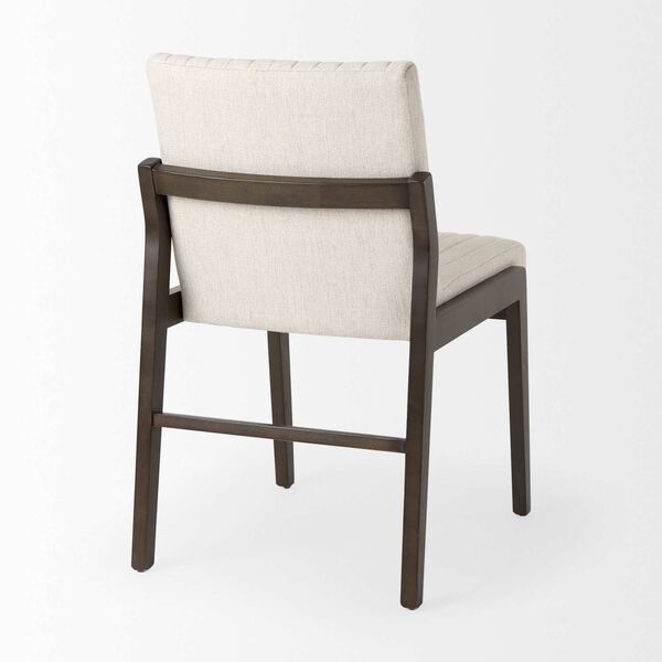 Tahoe Cream Upholstered Armless Dining Chair, image 5