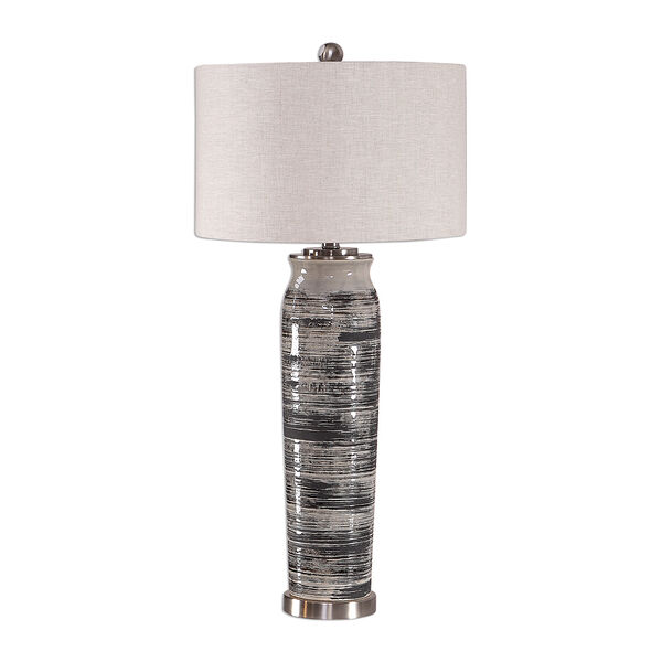 Selby Gray and Cream One-Light Table Lamp, image 6