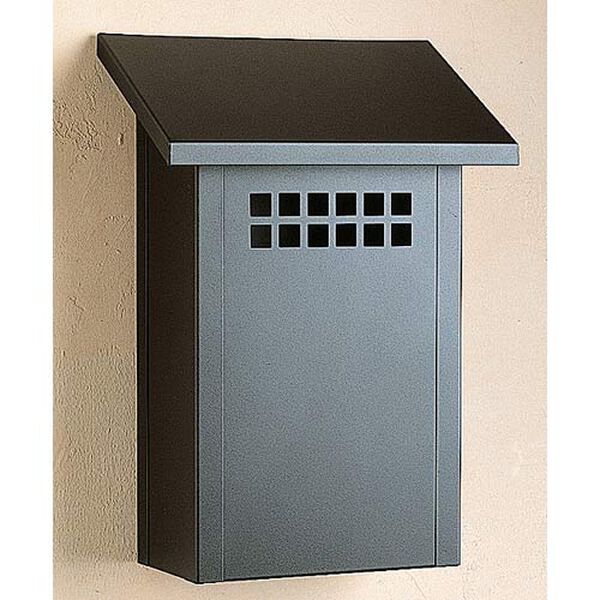 Glasgow Satin Black Mail Box - Vertical, image 1
