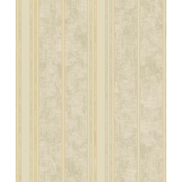 Mixed Metals Channel Stripe Wallpaper- Sample Swatch Only, image 1