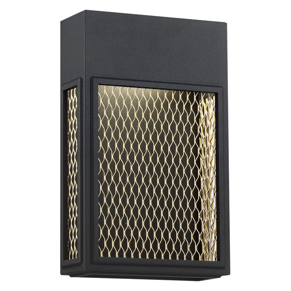 Metro Black And Gold 8-Inch Led Outdoor Wall Sconce, image 3