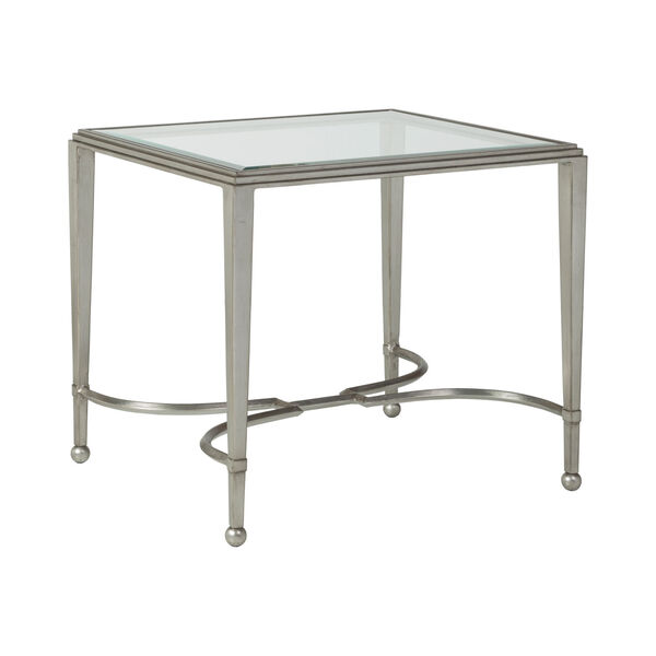 Metal Designs Silver Sangiovese Rectangular End Table, image 1