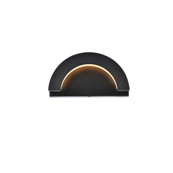 Raine Black 100 Lumens 10-Light LED Outdoor Wall Sconce, image 1