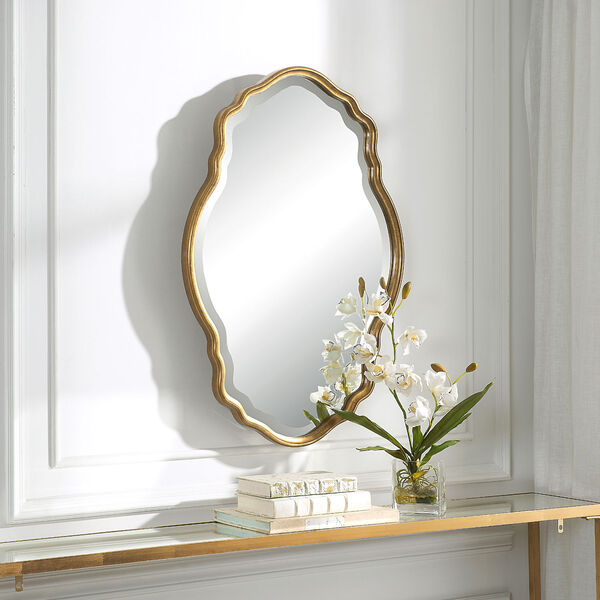 Aster Gold Framed Wall Mirror, image 3